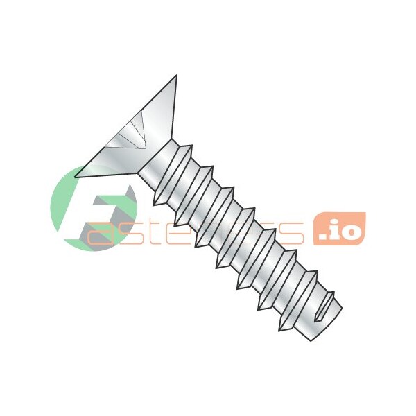 Newport Fasteners Thread Cutting Screw, #6 x 3/8 in, Zinc Plated Steel Flat Head Phillips Drive, 10000 PK 709515 - main